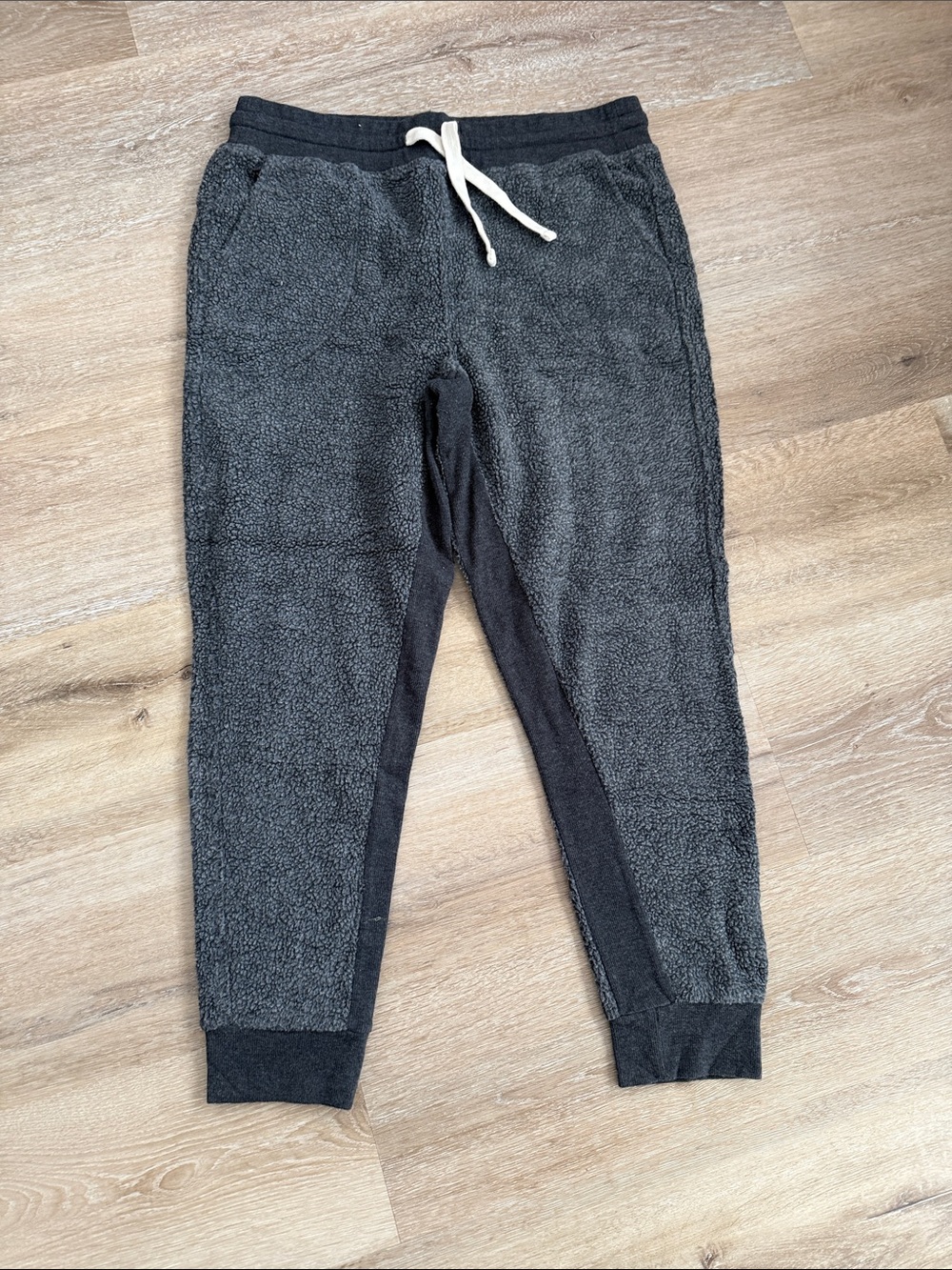 Zella Dark Charcoal Gray Sherpa Lounge Pants